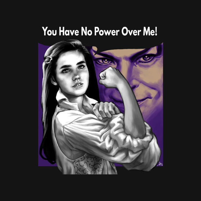 No Power Over Me-womens v-neck tee-hugohugo