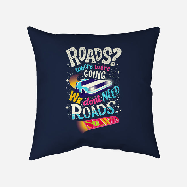 No Roads-none non-removable cover w insert throw pillow-risarodil