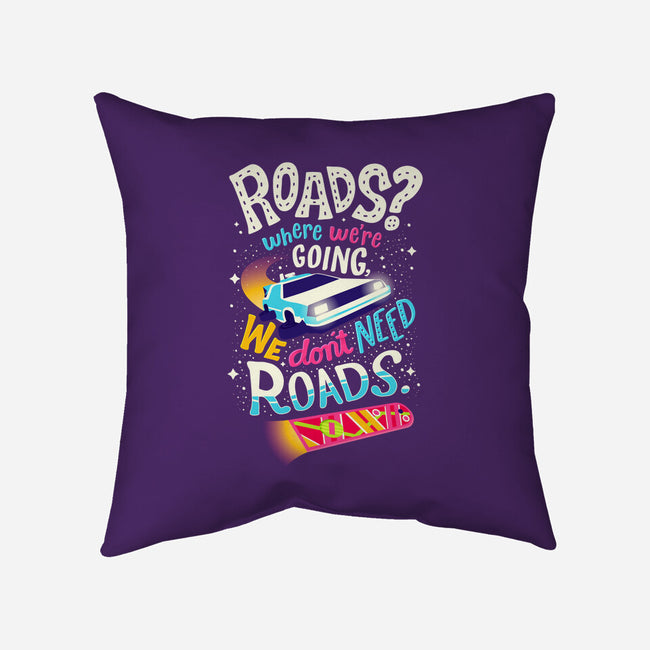 No Roads-none non-removable cover w insert throw pillow-risarodil