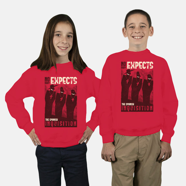 Nobody Expects Them!-youth crew neck sweatshirt-queenmob