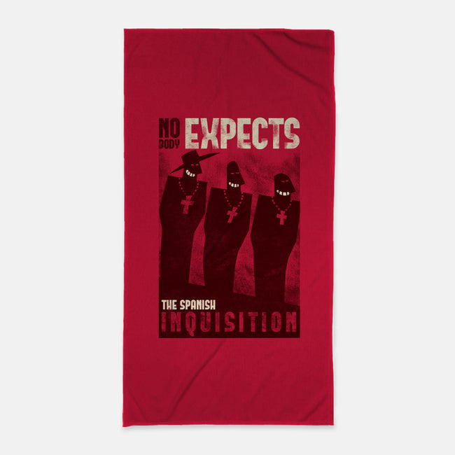 Nobody Expects Them!-none beach towel-queenmob