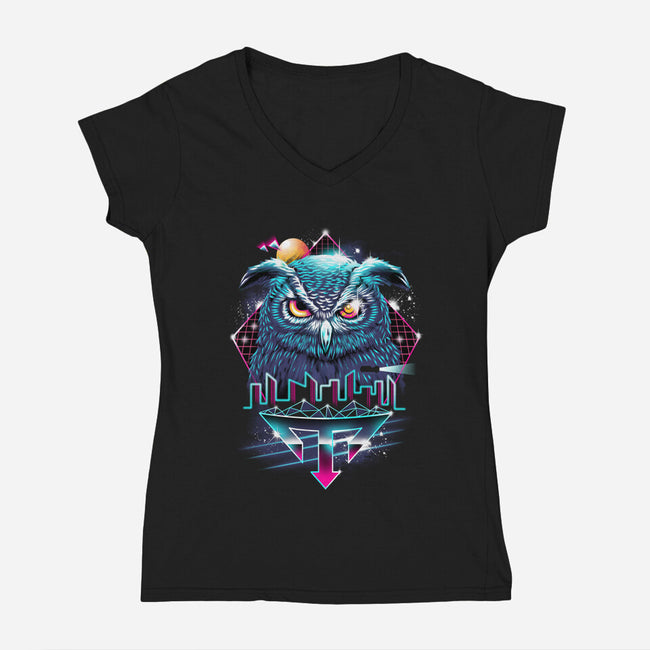 Nocturnal Animod-womens v-neck tee-vp021