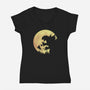 Noh! Noh! Noh!-womens v-neck tee-maped