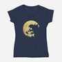 Noh! Noh! Noh!-womens v-neck tee-maped