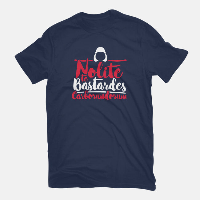 Nolite te Bastardes Carborundorum-unisex basic tee-Retro Review