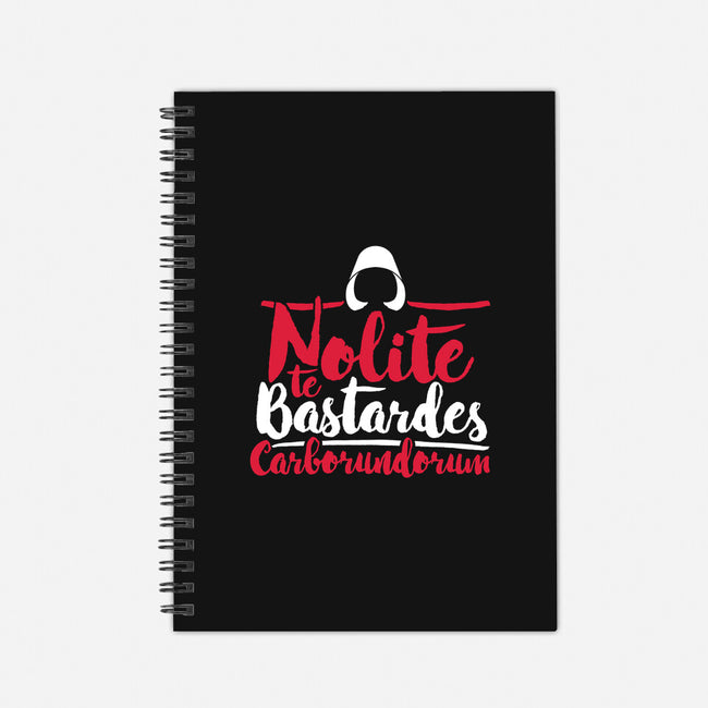 Nolite te Bastardes Carborundorum-none dot grid notebook-Retro Review
