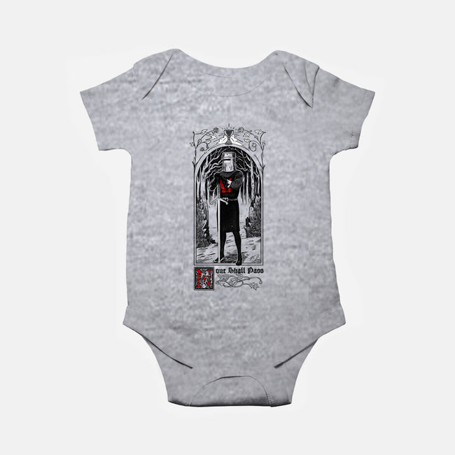 None Shall Pass-baby basic onesie-Mathiole