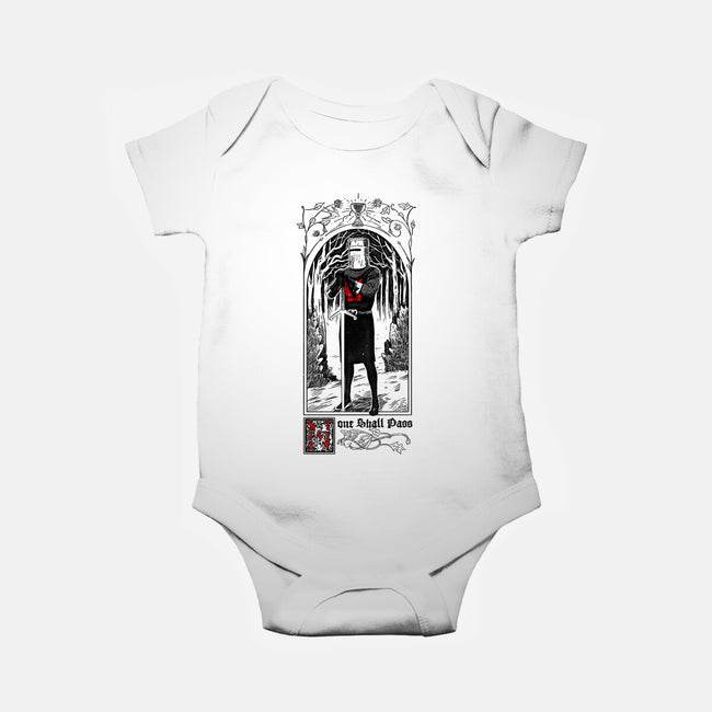 None Shall Pass-baby basic onesie-Mathiole