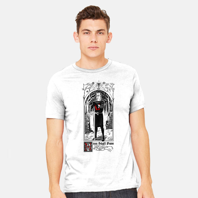 None Shall Pass-mens heavyweight tee-Mathiole