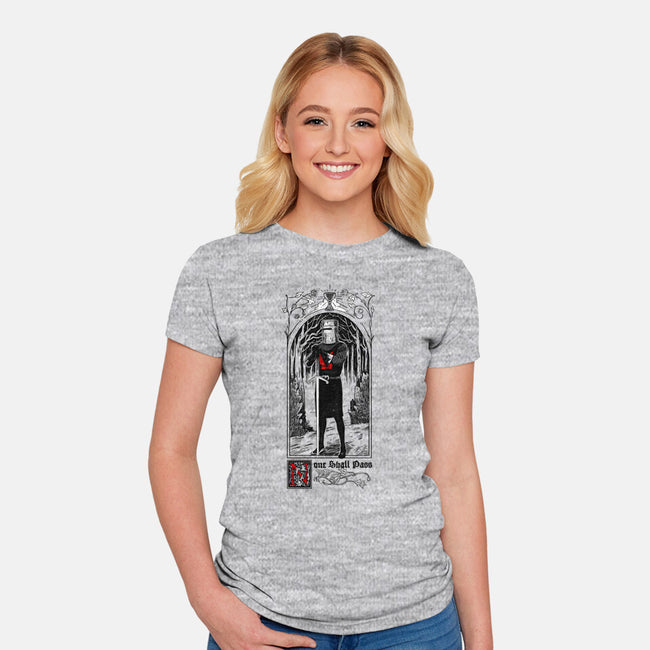 None Shall Pass-womens fitted tee-Mathiole