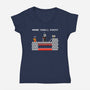 None Shall Pass Including Plumbers-womens v-neck tee-RyanAstle