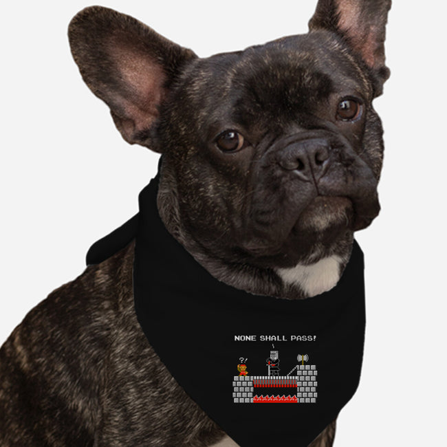 None Shall Pass Including Plumbers-dog bandana pet collar-RyanAstle