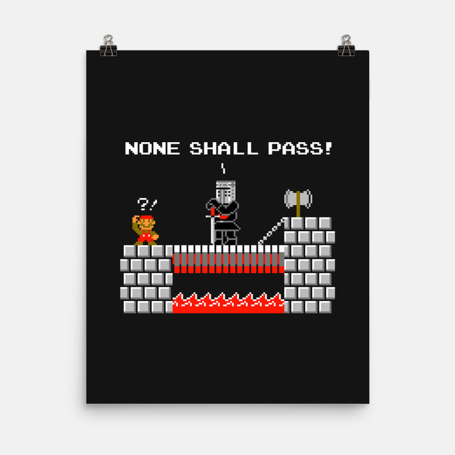 None Shall Pass Including Plumbers-none matte poster-RyanAstle