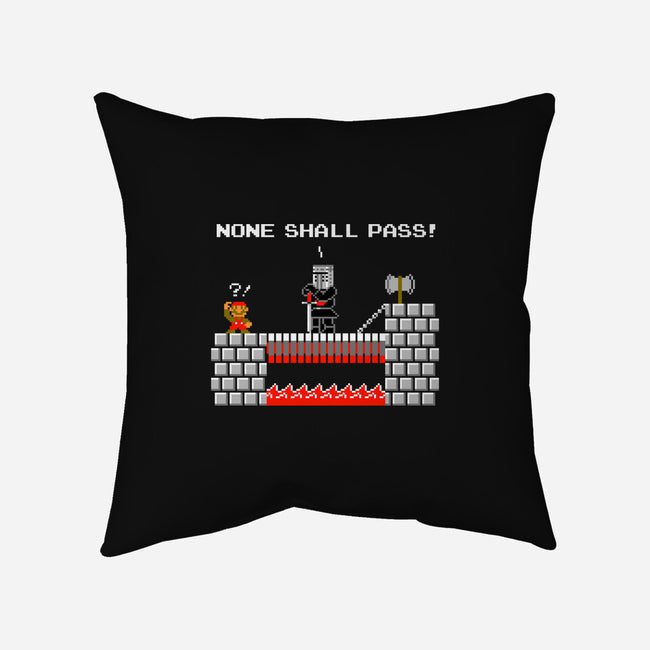 None Shall Pass Including Plumbers-none removable cover w insert throw pillow-RyanAstle