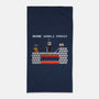 None Shall Pass Including Plumbers-none beach towel-RyanAstle