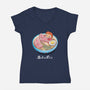 Noodle Swim-womens v-neck tee-vp021