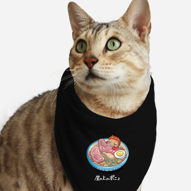 Noodle Swim-cat bandana pet collar-vp021