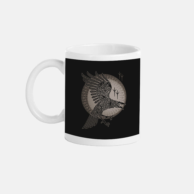 Norse Raven-none glossy mug-RAIDHO