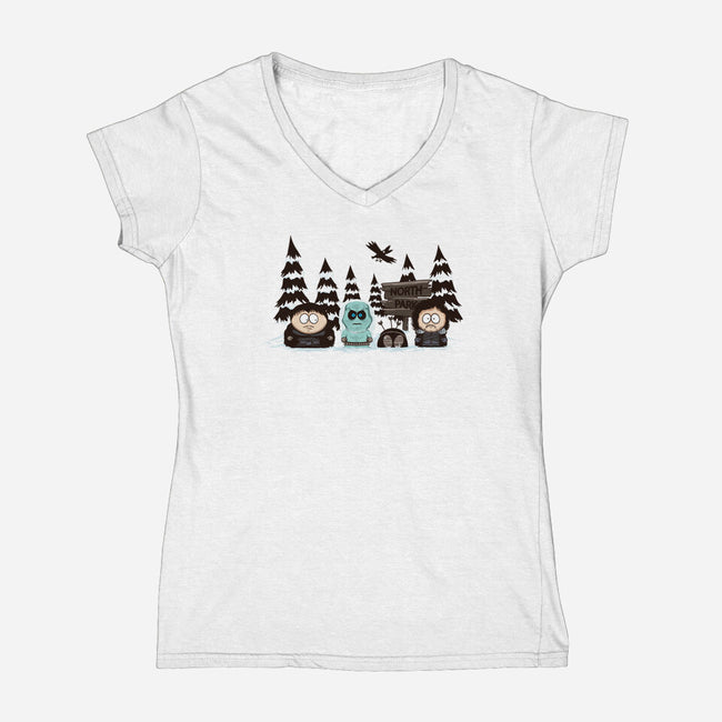 North Park-womens v-neck tee-ducfrench