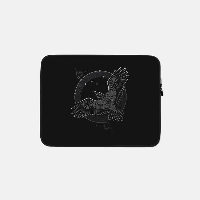 Northern Raven-none zippered laptop sleeve-RAIDHO