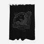 Northern Raven-none polyester shower curtain-RAIDHO