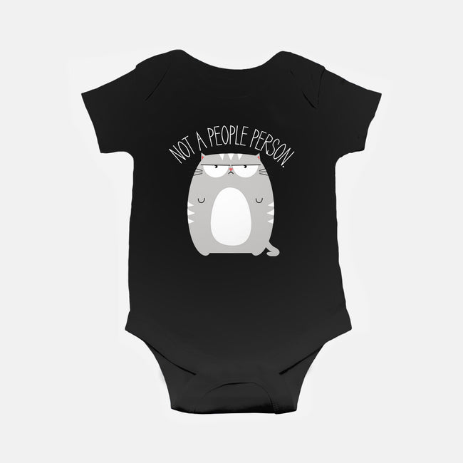 Not A People Person-baby basic onesie-PolySciGuy