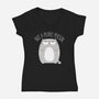 Not A People Person-womens v-neck tee-PolySciGuy