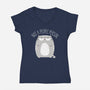 Not A People Person-womens v-neck tee-PolySciGuy