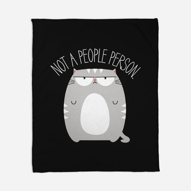 Not A People Person-none fleece blanket-PolySciGuy