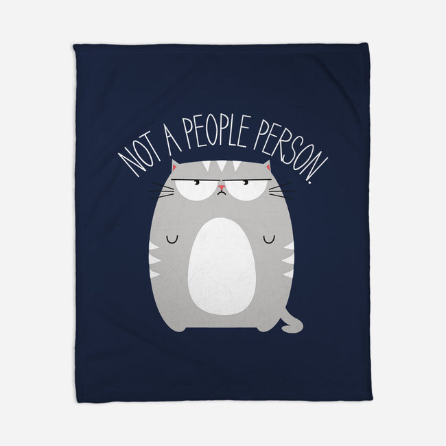 Not A People Person-none fleece blanket-PolySciGuy