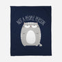Not A People Person-none fleece blanket-PolySciGuy