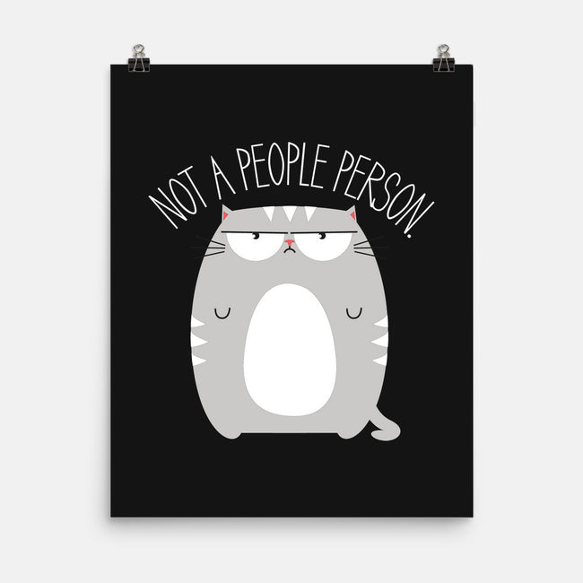 Not A People Person-none matte poster-PolySciGuy