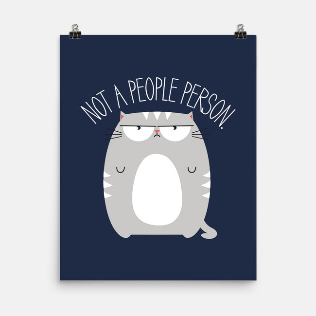 Not A People Person-none matte poster-PolySciGuy