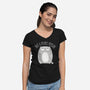 Not A People Person-womens v-neck tee-PolySciGuy
