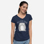 Not A People Person-womens v-neck tee-PolySciGuy