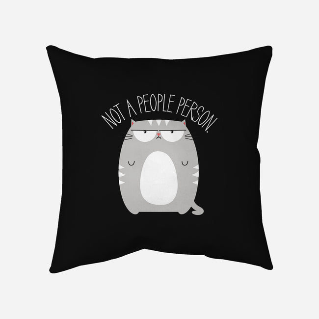 Not A People Person-none removable cover w insert throw pillow-PolySciGuy