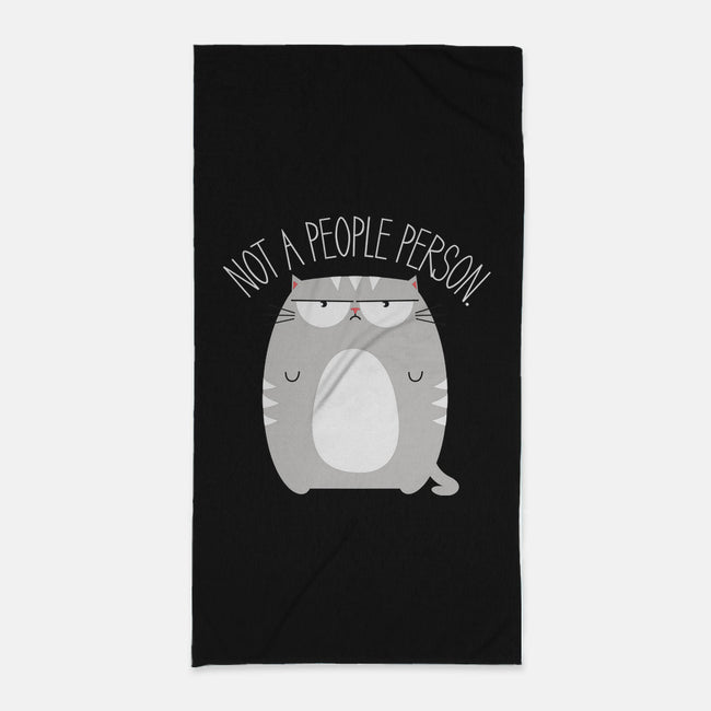 Not A People Person-none beach towel-PolySciGuy