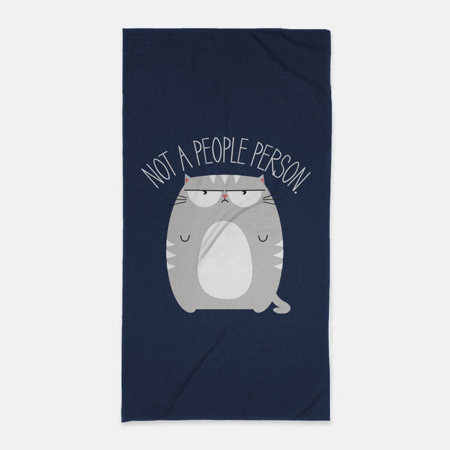 Not A People Person-none beach towel-PolySciGuy