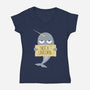 Not A Unicorn-womens v-neck tee-PolySciGuy