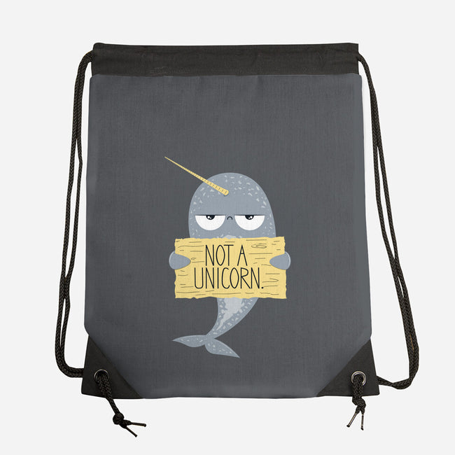 Not A Unicorn-none drawstring bag-PolySciGuy