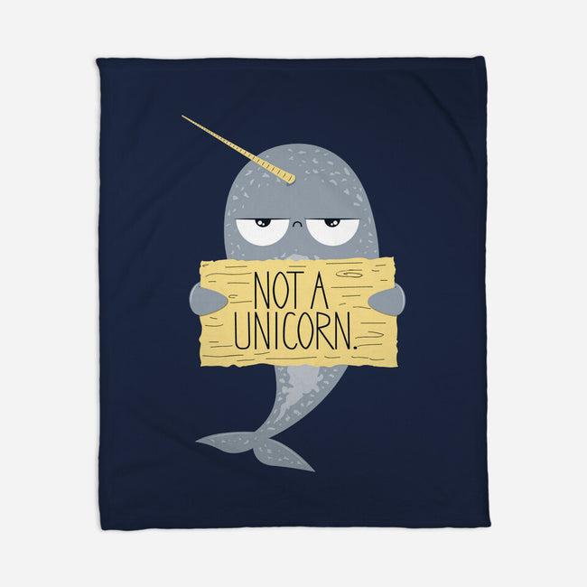 Not A Unicorn-none fleece blanket-PolySciGuy
