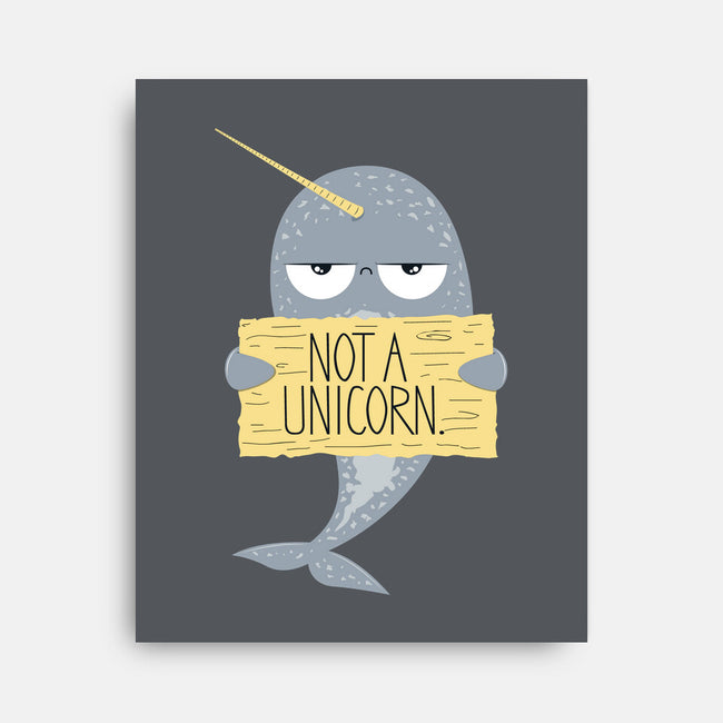 Not A Unicorn-none stretched canvas-PolySciGuy