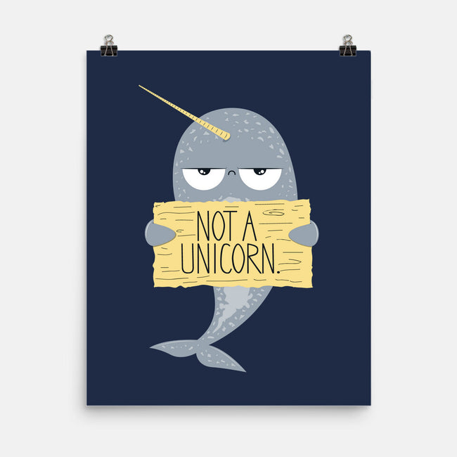 Not A Unicorn-none matte poster-PolySciGuy