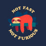 Not Fast, Not Furious-womens v-neck tee-DinomIke