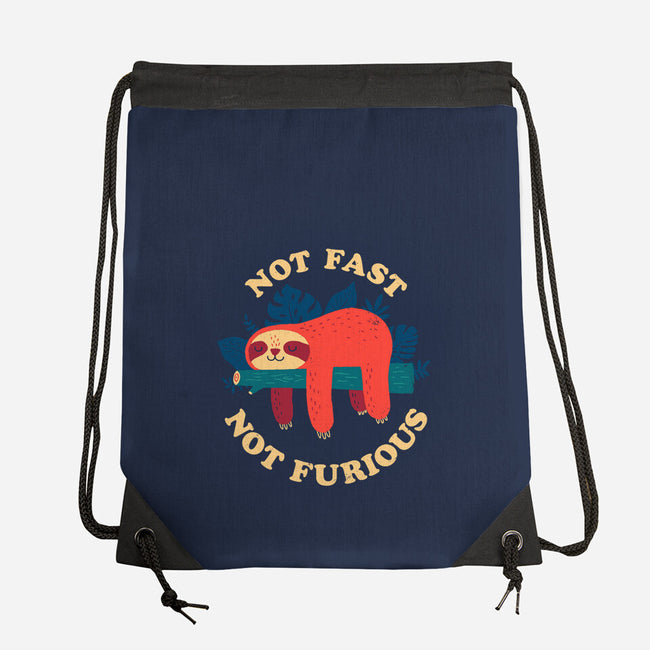 Not Fast, Not Furious-none drawstring bag-DinomIke