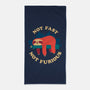 Not Fast, Not Furious-none beach towel-DinomIke