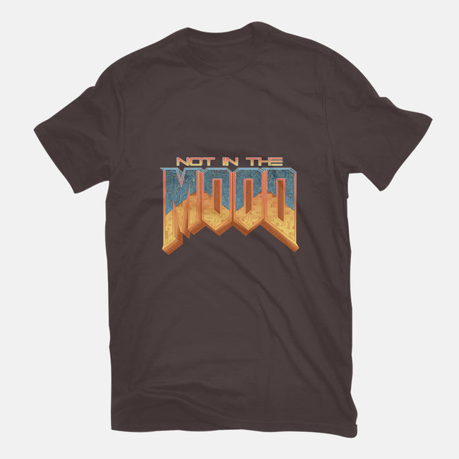 NOT IN THE MOOD-mens basic tee-Skullpy