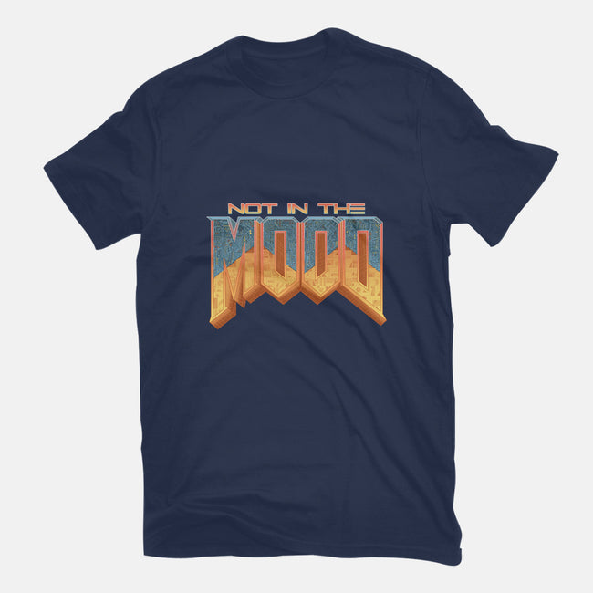 NOT IN THE MOOD-mens basic tee-Skullpy