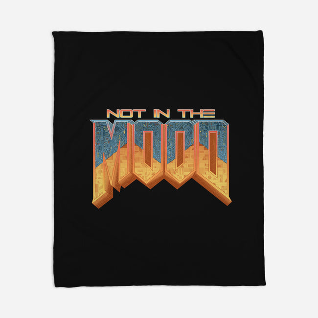 NOT IN THE MOOD-none fleece blanket-Skullpy