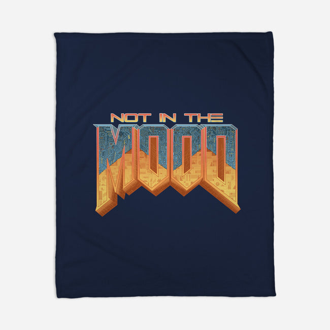 NOT IN THE MOOD-none fleece blanket-Skullpy